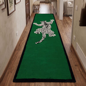 Hand Tufted Teal Green Animal Wool Rug