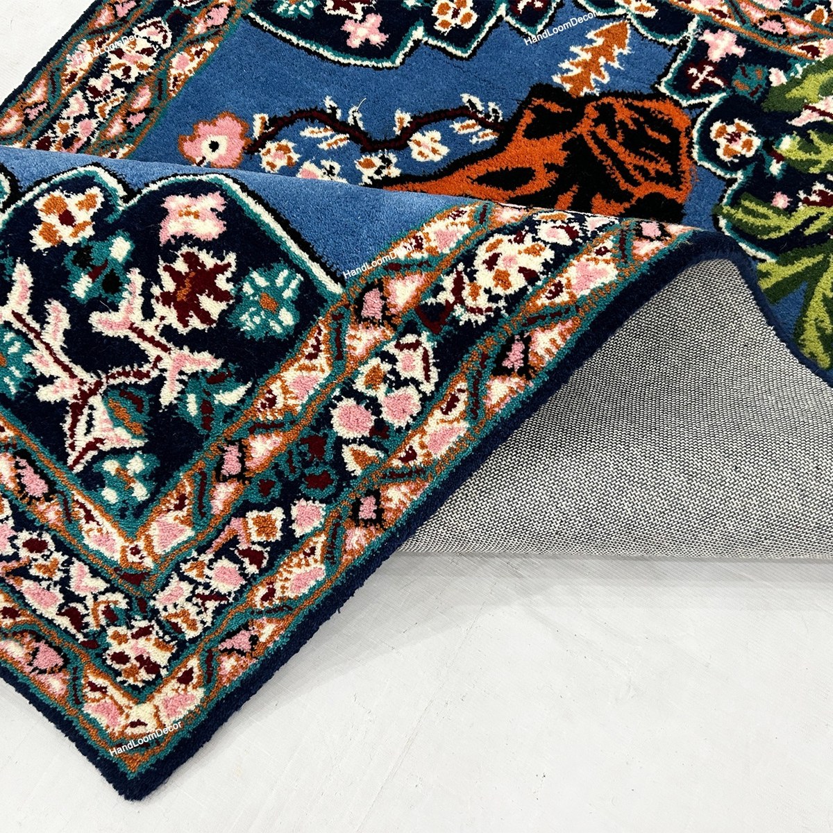 Multicolor Hand Tufted Tiger Wool Rug - Image 4