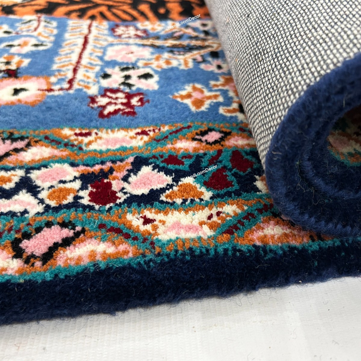 Multicolor Hand Tufted Tiger Wool Rug - Image 5