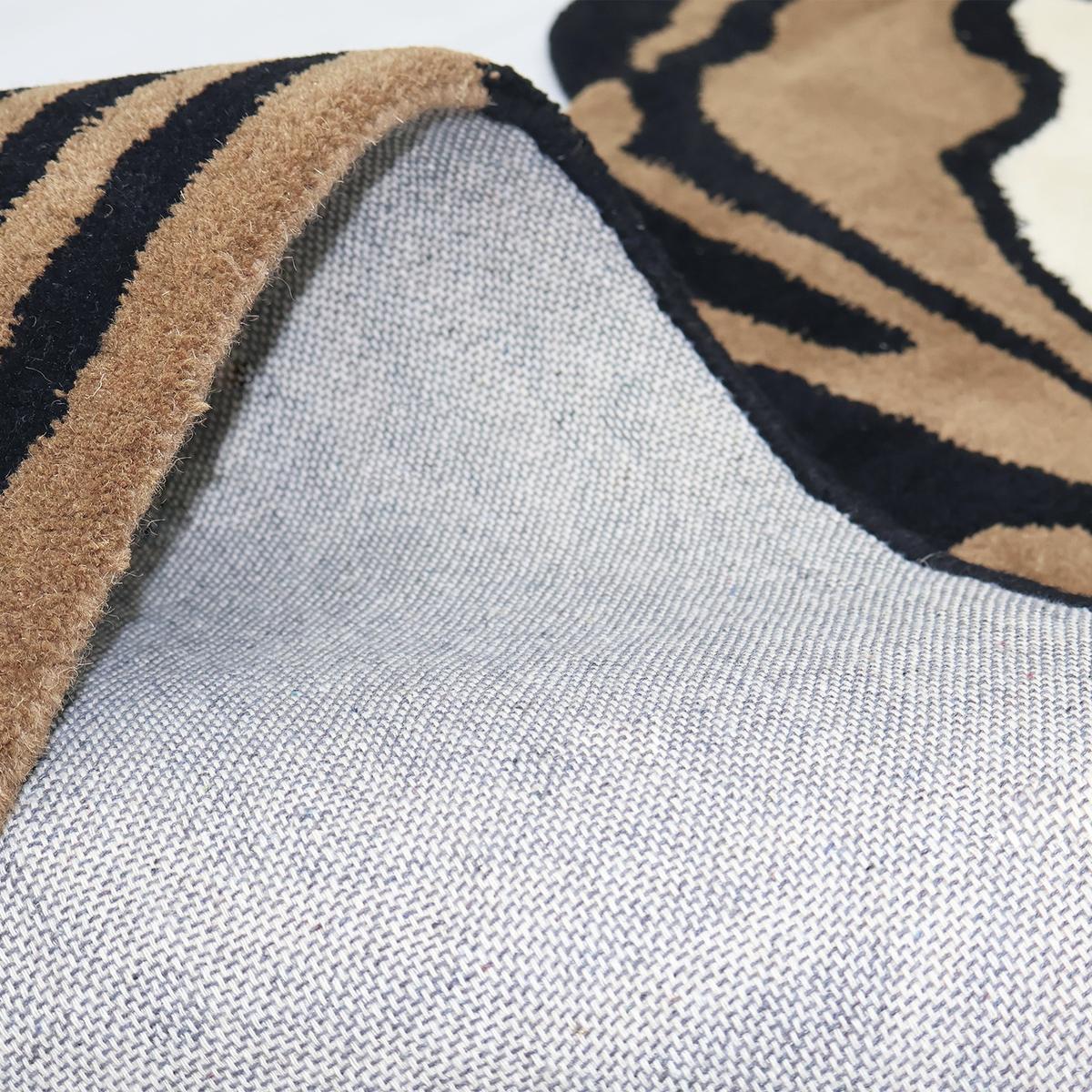Melting Hand Tufted Brown Wool Area Rug - Image 4