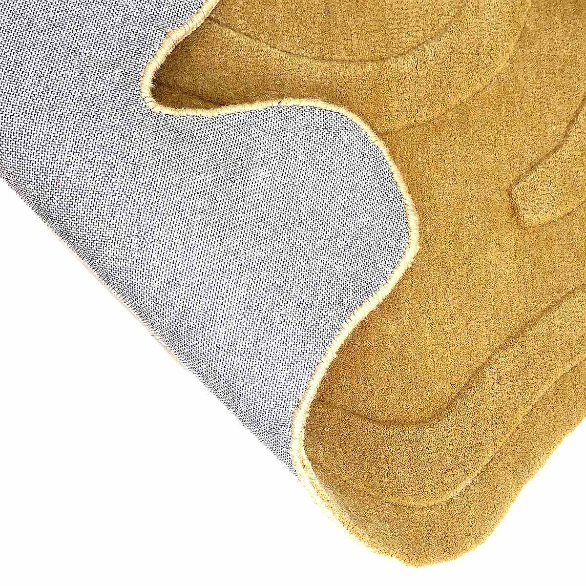 Irregular Hand Tufted Wool Rug - Image 4