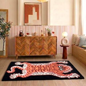 Hand Tufted Tiger Wool Rug
